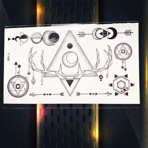 Cute Cosmos Temporary Tattoo Sticker For Children Body Art Fake Black Water Transfer Tattoo Universe Planet Pattern Tatoos Women