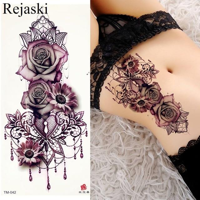 Watercolor Dream Catcher Temporary Tattoo Stickers Women Body Arm Art Painting Flash Tatto Girl Waist Feather Fake Tattoo Tribal