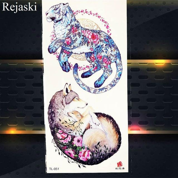 Watercolor Dream Catcher Temporary Tattoo Stickers Women Body Arm Art Painting Flash Tatto Girl Waist Feather Fake Tattoo Tribal