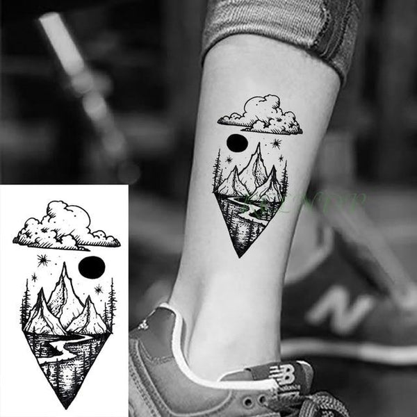 Waterproof Temporary Tattoo fox wolf wolves whale owl geometric animal tatto flash tatoo fake tattoos for girl women man kid 7