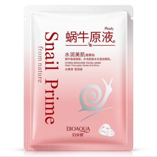 BIOAQUA Snail Facial Mask Moisturizing Face Mask Whitening Oil Control Shrink Pores Skin Care