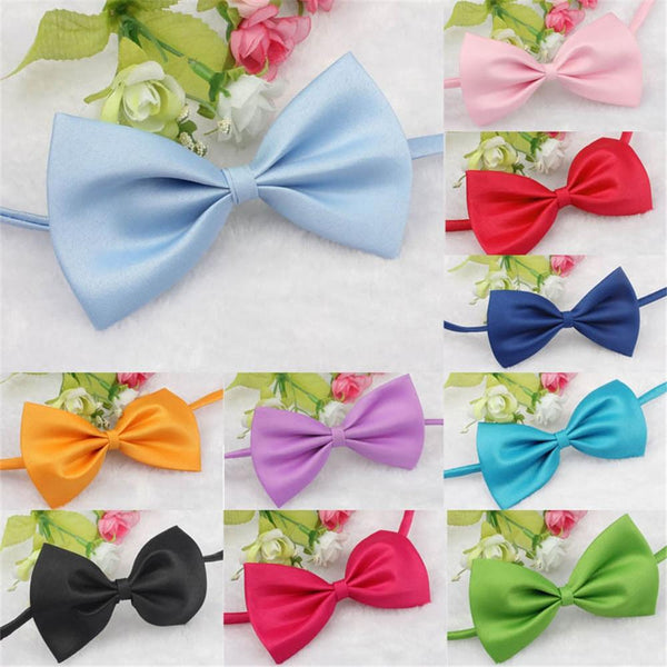 Dog Puppy Cat Kitten Pet Toy Kid Bow Tie Necktie Clothes Adjustable 105mm x 60mm For Small Mudium Dogs 2018