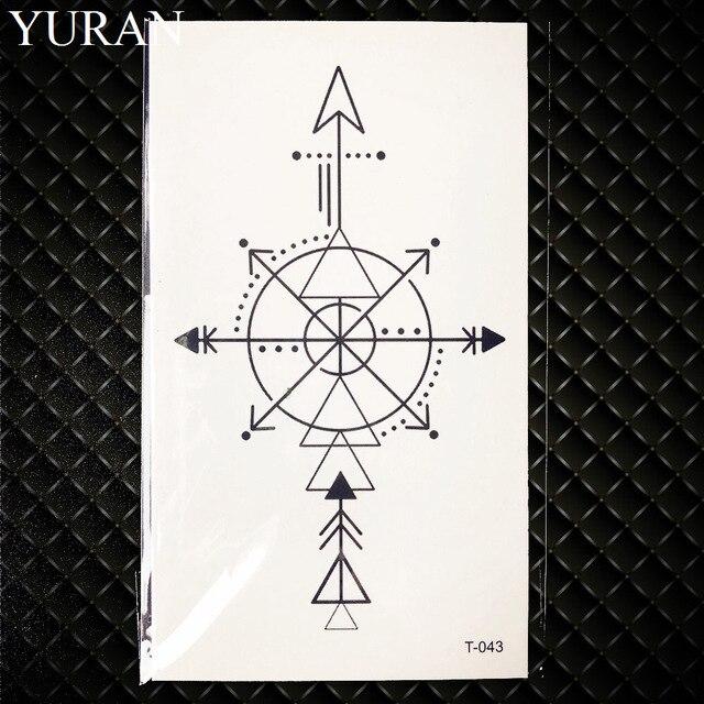 Black Round Planet Moon Elk Earth Water Transfer Tattoo Flower Women Kids Temporary Tattoo Sticker Mountain Fake Tatoo Men Decal