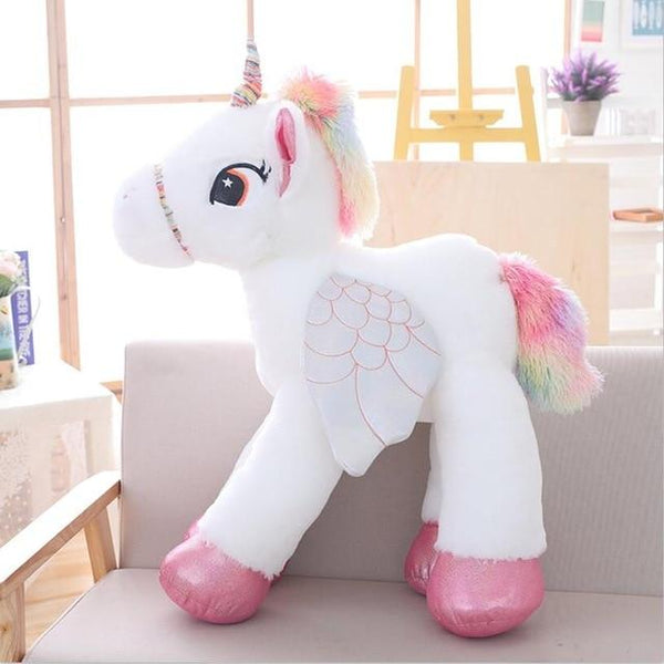 1pc 50/60/90cm Kawaii Unicorn Plush Toys Giant Stuffed Animal Horse Toys for Children Soft Doll Home Decor Lover Birthday Gift