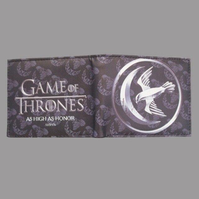 Hot Sale Game of Thrones Short Wallets Movie Anime Card and Photo Holder Purse PU Leather Wallet