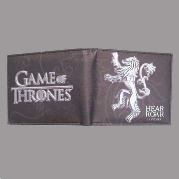 Hot Sale Game of Thrones Short Wallets Movie Anime Card and Photo Holder Purse PU Leather Wallet