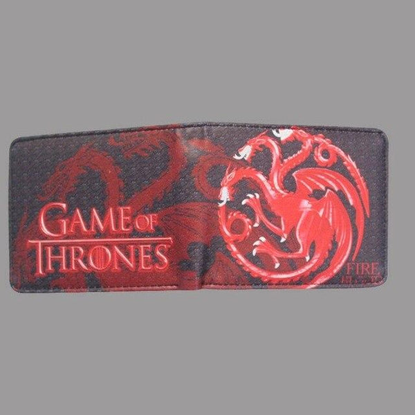 Hot Sale Game of Thrones Short Wallets Movie Anime Card and Photo Holder Purse PU Leather Wallet