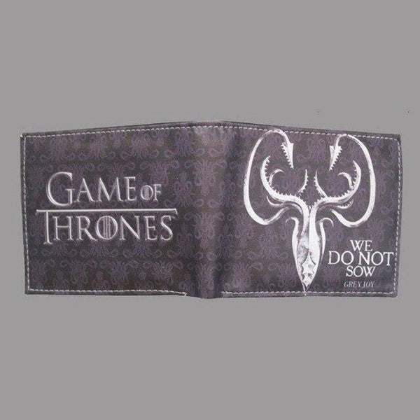 Hot Sale Game of Thrones Short Wallets Movie Anime Card and Photo Holder Purse PU Leather Wallet