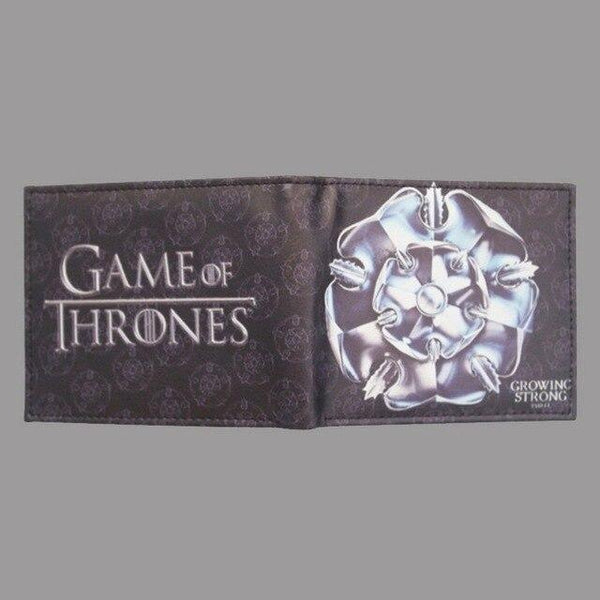 Hot Sale Game of Thrones Short Wallets Movie Anime Card and Photo Holder Purse PU Leather Wallet
