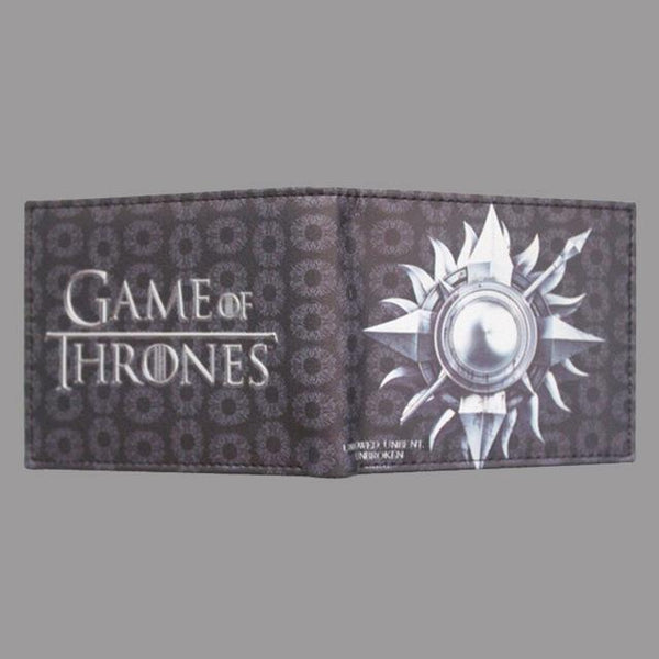 Hot Sale Game of Thrones Short Wallets Movie Anime Card and Photo Holder Purse PU Leather Wallet