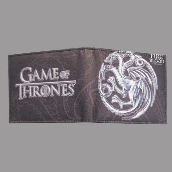 Hot Sale Game of Thrones Short Wallets Movie Anime Card and Photo Holder Purse PU Leather Wallet