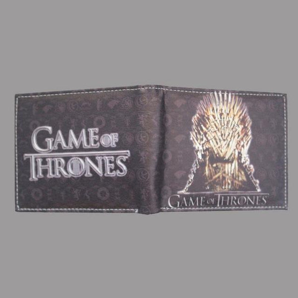 Hot Sale Game of Thrones Short Wallets Movie Anime Card and Photo Holder Purse PU Leather Wallet