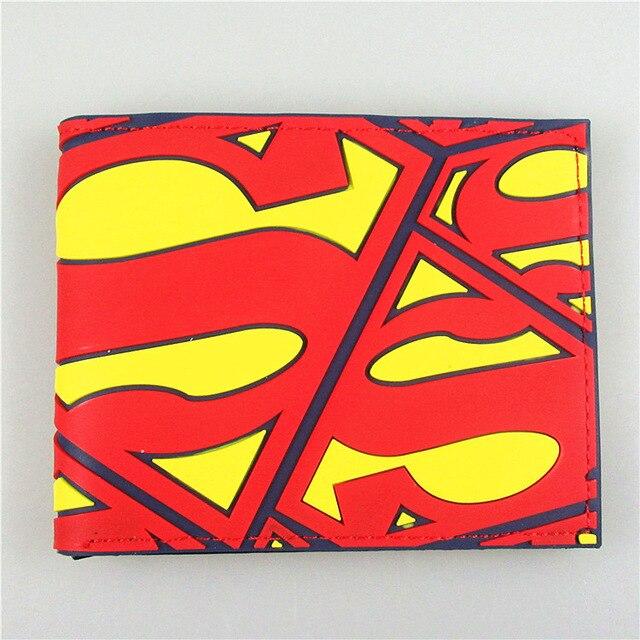 DC Comics Superhero Batman VS Superman Short Wallets Anime Card and Photo Holder Purse Cartoon Wallet Kids Birthday Gift