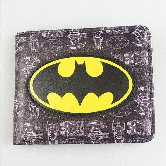 DC Comics Superhero Batman VS Superman Short Wallets Anime Card and Photo Holder Purse Cartoon Wallet Kids Birthday Gift