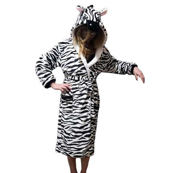 Unisex Animal Sleepwear Robe Sleep Cute Nightgown unicorn Stich night robe Bathrobe Winter Homewear Dressing Gowns For Women Men
