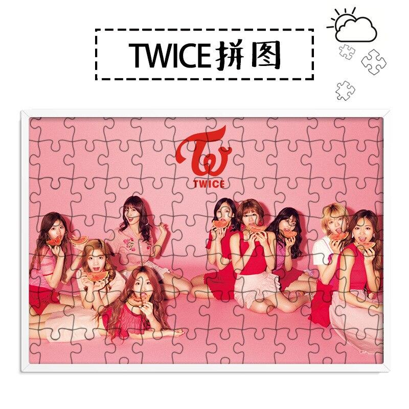 [MYKPOP]TWICE #TWICE Puzzles 120pcs With a Photo Frame Desk Decoration KPOP Fans Collection SA18052106
