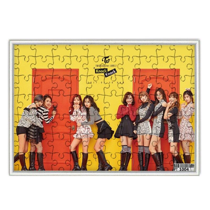 [MYKPOP]TWICE COASTER LANE 2 Puzzles 120pcs With a Photo Frame Desk Decoration KPOP Fans Collection SA18052110