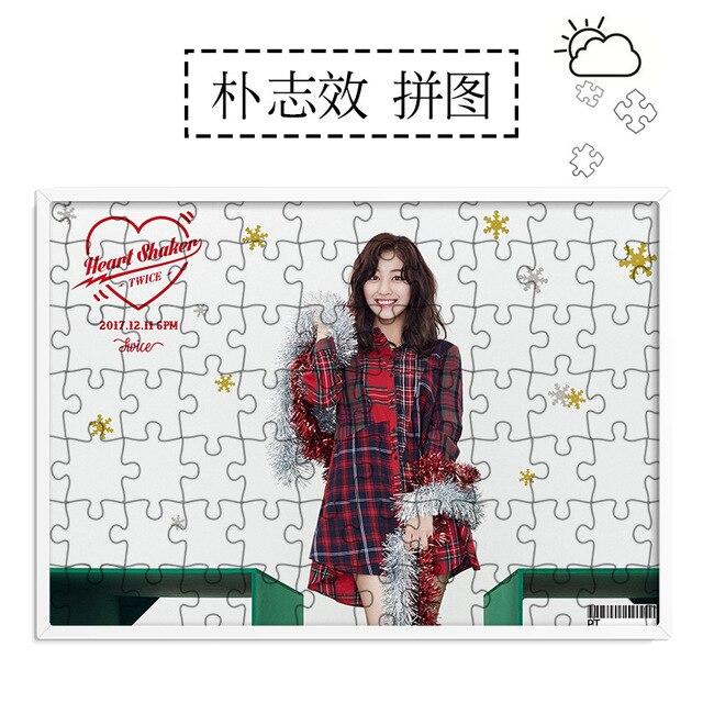 [MYKPOP]TWICE SANA Lim Na Yoo JungYeon Puzzles 120pcs With a Photo Frame Desk Decoration KPOP Fans Collection SA18052107