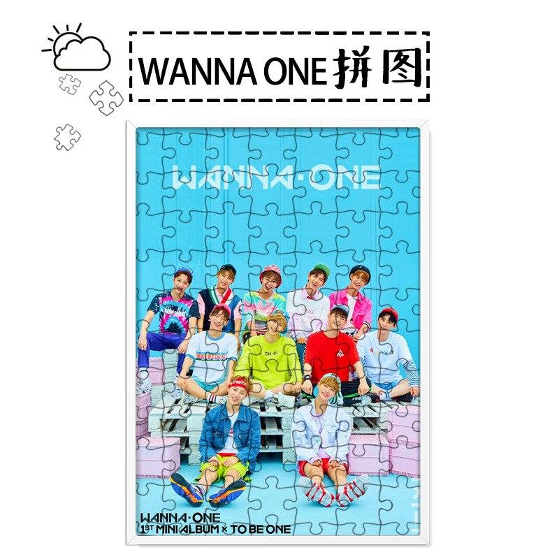 [MYKPOP]WANNA ONE TO BE ONE Puzzles 120pcs With a Photo Frame Desk Decoration KPOP Fans Collection SA18052101