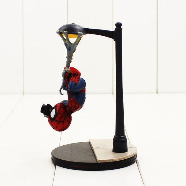 14cm Spiderman Figure Toys Q Fig Taking Photo Spider Man PVC Action Figure Cute Model Toys Best Gifts For Kids Free Shipping