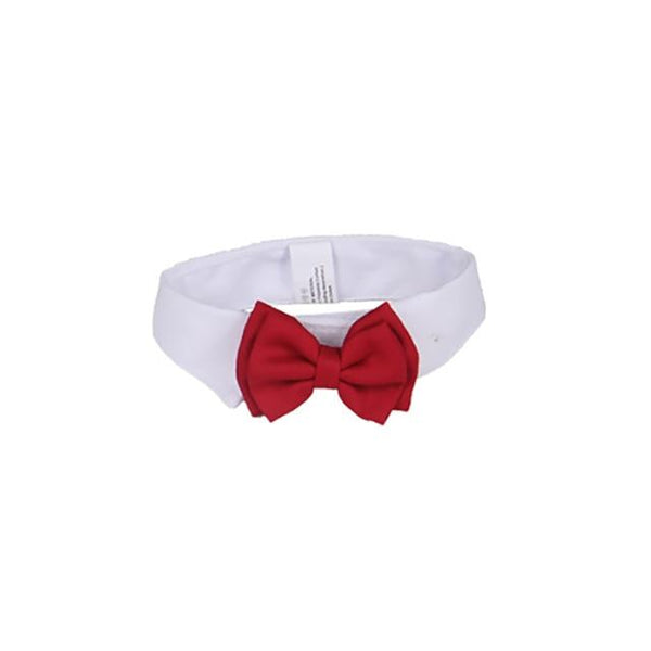 Cotton Adjustable Dog Cat Bow Tie Cheap Wholesale White Pet Grooming Butterfly Tie Cat Accessories For Party Wedding Dog Bows
