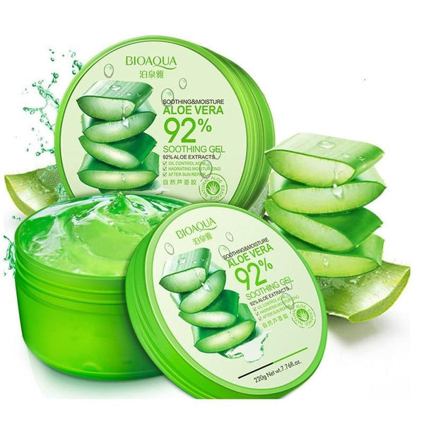 100% Pure Natural Aloe Vera Gel Smoothing Moisture Repair Cream Eliminate Edema Sunblock Face Mask