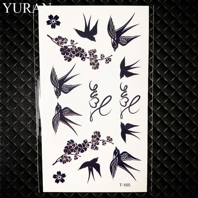 Hot Small Sexy Lips Leaf Black Cartoon Temporary Tattoo Cute Star Tattoo Sticker Love Women Body Finger Art Waterproof Tatoo Kid