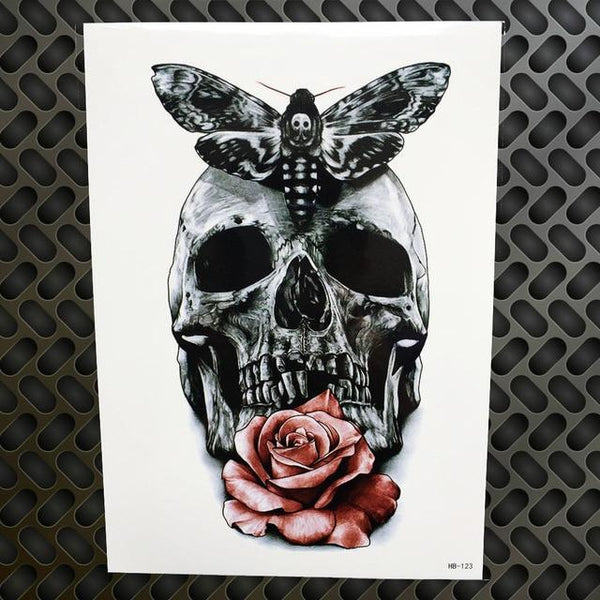 Black Diamond Geometry Owl Temporary Tattoo Sticker WOmen Fake Henna Waterproof Tattoo Decals 21*15CM Crystal Body Art ARm Tatoo