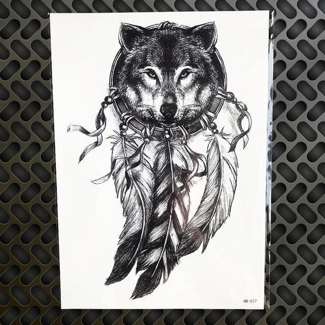 Black Diamond Geometry Owl Temporary Tattoo Sticker WOmen Fake Henna Waterproof Tattoo Decals 21*15CM Crystal Body Art ARm Tatoo