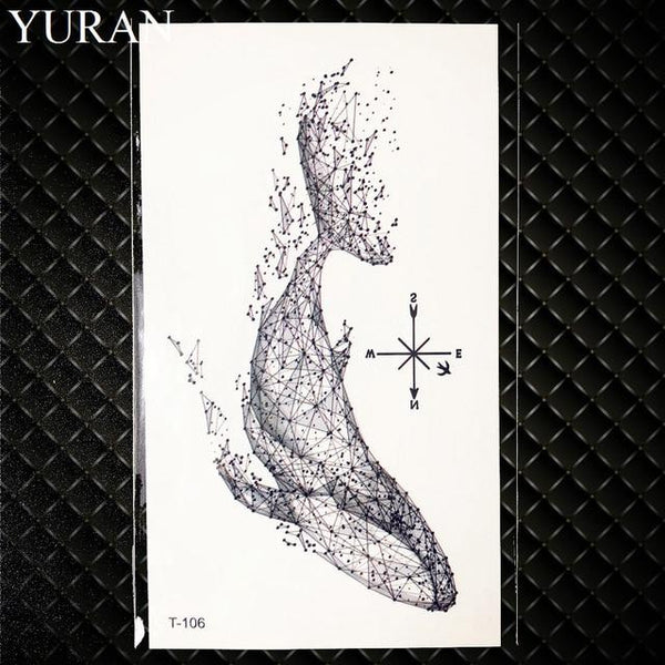 Sexy Feather Words Black Letter Temporary Tattoo Girl Finger Body Arm Art Drawings Tattoo Sticker Men Makeup Hand Tatoo Children