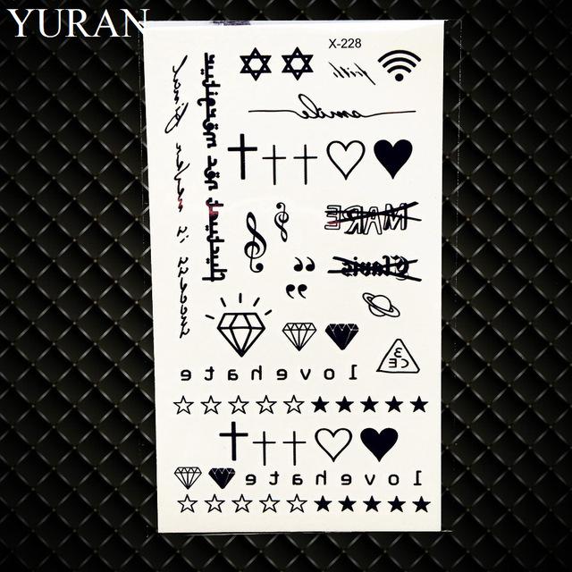 Sexy Feather Words Black Letter Temporary Tattoo Girl Finger Body Arm Art Drawings Tattoo Sticker Men Makeup Hand Tatoo Children