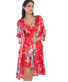 2 Piece Set Women Silk Peacock Kimono Robes Sexy Lingerie Women Wedding Party Bridesmaid Robe Satin Nightgown Bathrobe Pijam