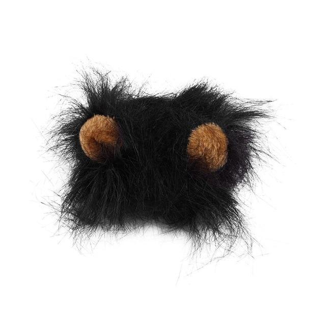 Fashion Cat Lovely Pet Costume Lions Mane Wig for Cat Halloween Christmas Party Dress Up With Ear Pet Apparel Cat Fancy Dress