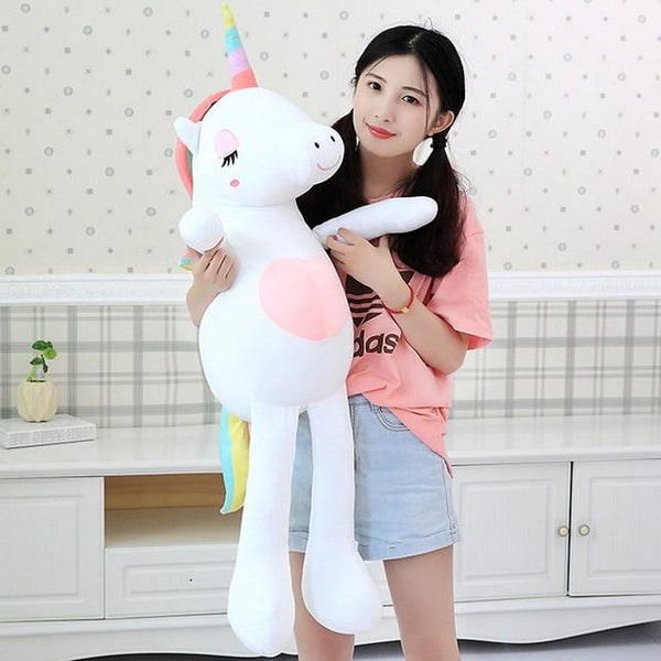 New Large Soft Unicorn Animal Plush Toy Stuffed Toy Girl Gift Children's Toy Sofa Pillow Cushion Home Decoration