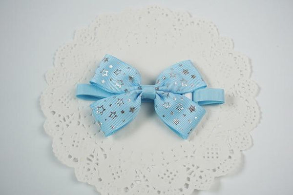 Fashion Dog Tie Cute Shining Star Ribbon Pet Bow Tie Small Large Dog Cat Neck Ties Pet Grooming Accessories 6 Colors