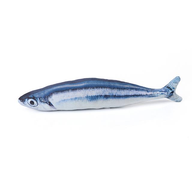 Plush Creative 3D Carp Fish Shape Cat Toy Gift Cute Simulation Fish Playing Toy For Pet Gifts Catnip Fish Stuffed Pillow Doll