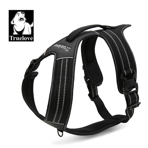 Truelove Sport Nylon Reflective No Pull Dog Harness Soft Adjustable Strap Front Range Vest Harness for Dogs Pet Supplies bulldog