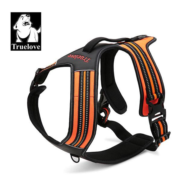 Truelove Sport Nylon Reflective No Pull Dog Harness Soft Adjustable Strap Front Range Vest Harness for Dogs Pet Supplies bulldog