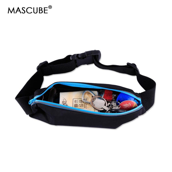 MASCUBE Waterproof Sport Waist Bag Jogging Running Workout Elasticity Multifunction Packet Fitness Accessories