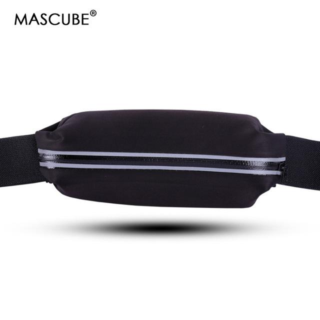 MASCUBE Waterproof Sport Waist Bag Jogging Running Workout Elasticity Multifunction Packet Fitness Accessories