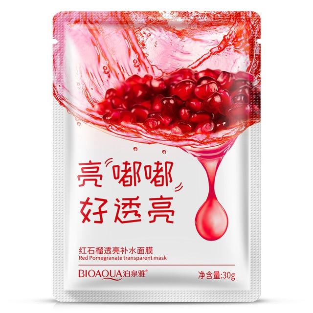 BIOAQUA Red Pomegranate Mask Fruits animals mascara facial mask treatment  sheet masks korean cosmetics acne tony moly skin care