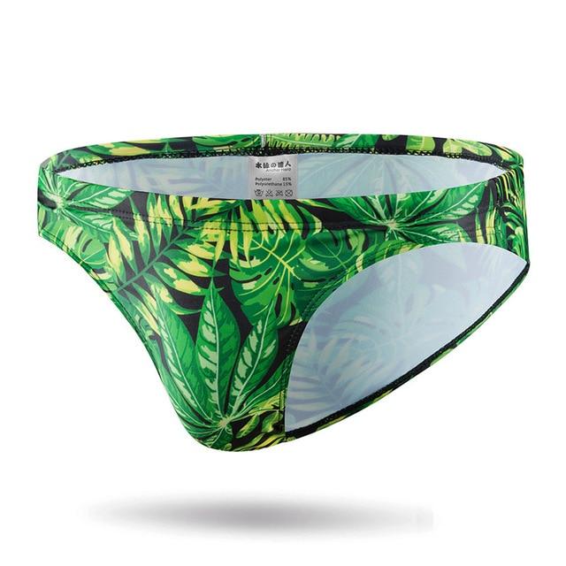 new men's swimming trunks triangular briefs swimwear low waist sexy bikini wear pool shorts bathing suit repellent