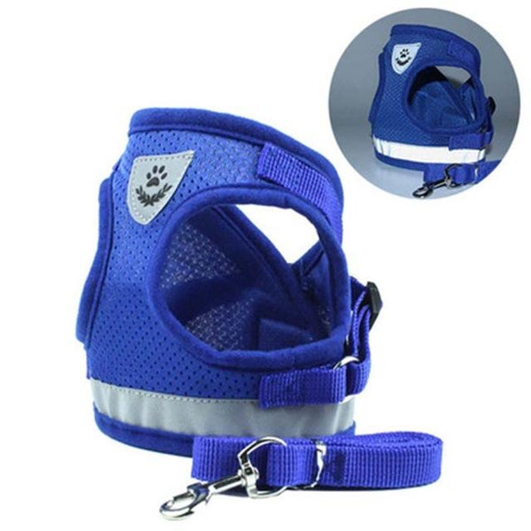 PACGOTH Adjustable Chest Pet Chest Vest Dog Harnesses Pet Collars Pet Chest Back Traction Belt Walking Lead Leash Strap Belt