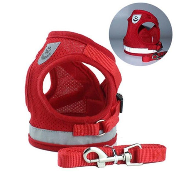 PACGOTH Adjustable Chest Pet Chest Vest Dog Harnesses Pet Collars Pet Chest Back Traction Belt Walking Lead Leash Strap Belt