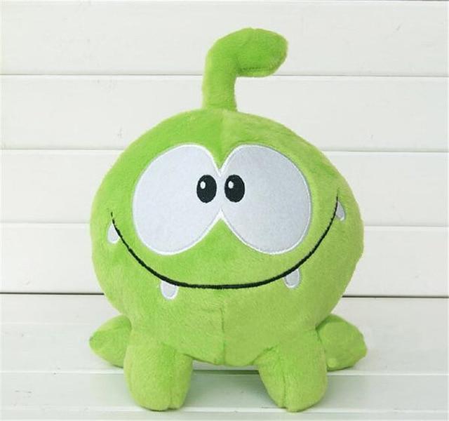 2018 New green frog kawaii 7" 20cm om nom frog plush stuffed toys cut the rope soft rubber cut the rope figure toy gift for kids