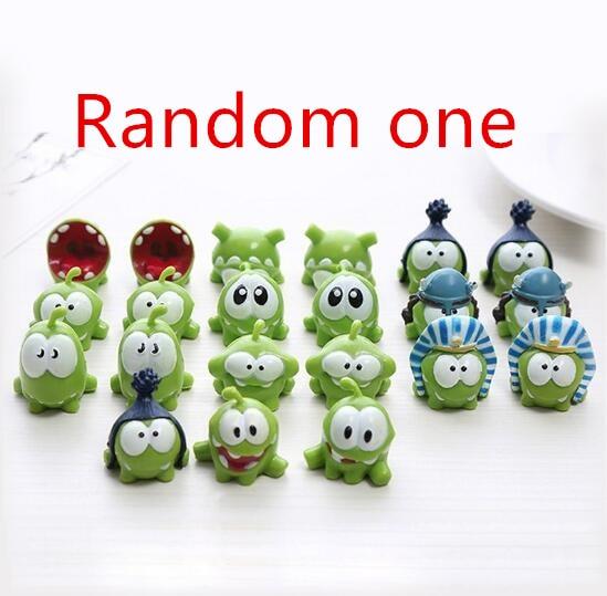 2018 New green frog kawaii 7" 20cm om nom frog plush stuffed toys cut the rope soft rubber cut the rope figure toy gift for kids