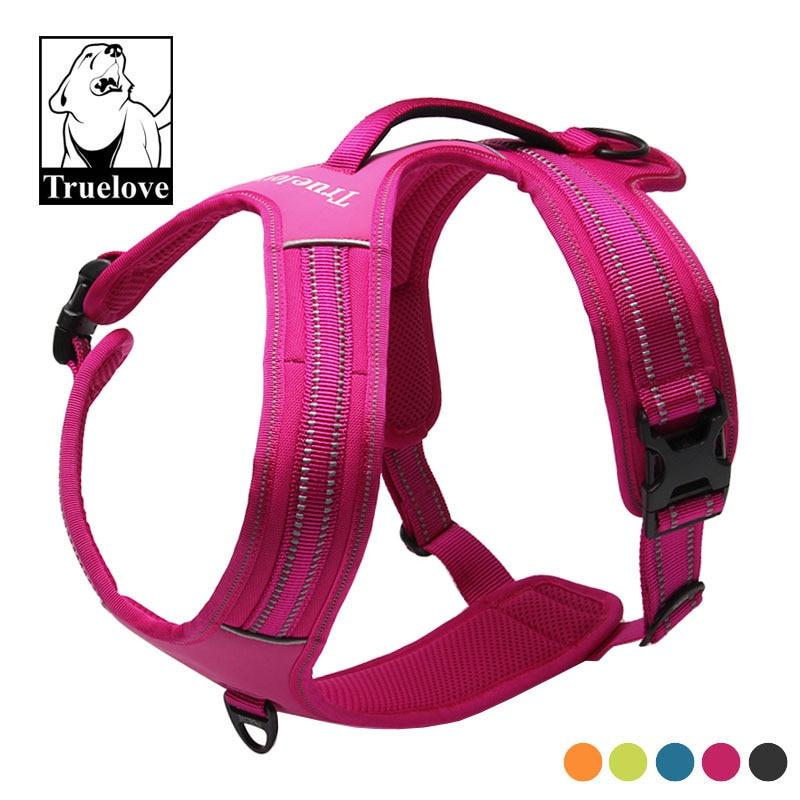 Truelove Sport Nylon Reflective No Pull Dog Harness Soft Adjustable Strap Front Range Vest Harness for Dogs Pet Supplies bulldog