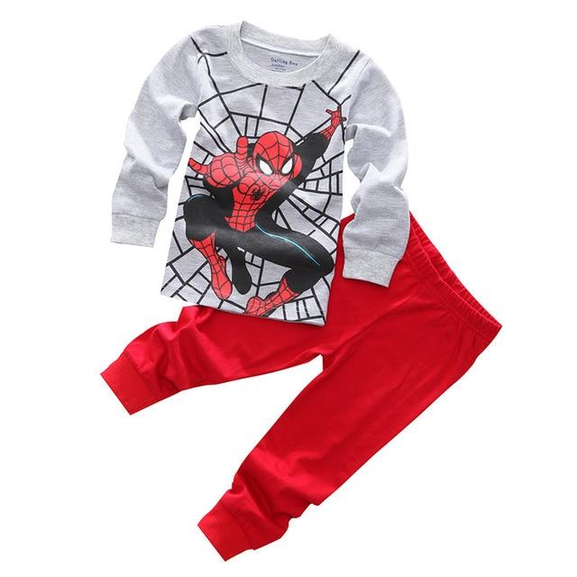 Children's Clothing Sets Boys Sleepwear Clothes Kids Batman Pajamas Set Baby Girls Cotton Cartoon Pijamas Spring Autumn Pyjamas