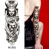 1Pc Sexy Waterproof Temporary Tattoo Sticker Full Arm Sleeve Large Skull Tatoo Stickers Fake Fattoos for Men Women #272596