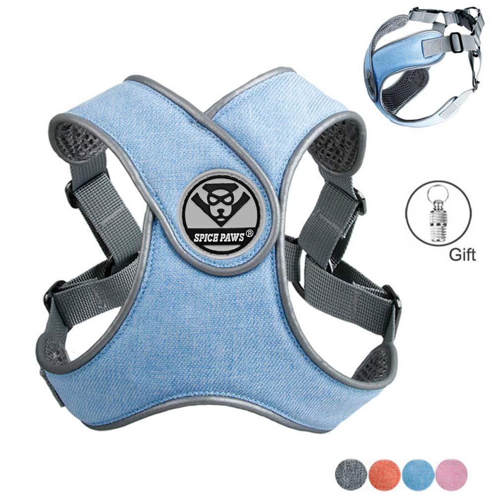 MySudui Reflective Small Dog Harness And Leash Set Pet Puppies Cat Vest Harness Dog Soft Breathable Mesh Wholesale Chihuahua